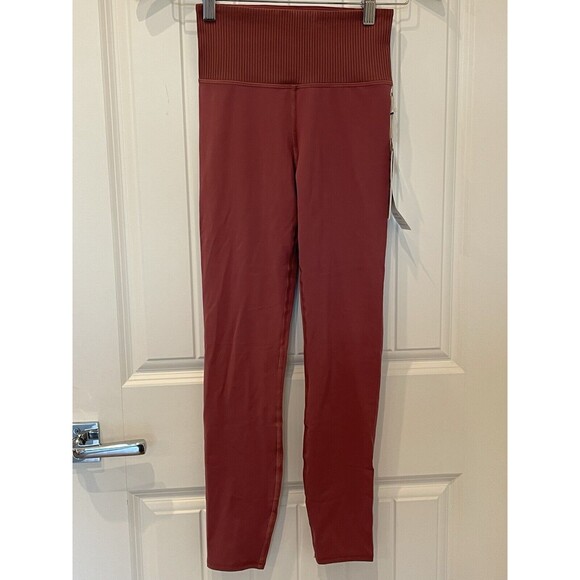 NWT Vuori Women Rib Studio Legging Studio Series Size XS Desert Rose MSRP $89 - Picture 2 of 7